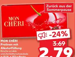 Kaufland Mon chéri pralinen mit alkoholfüllung Angebot