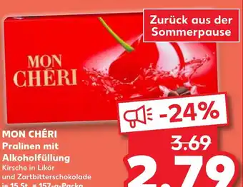 Kaufland Mon chéri pralinen mit alkoholfüllung Angebot