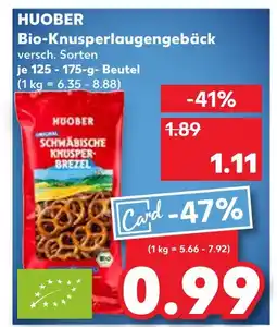 Kaufland Huober bio-knusperlaugengebäck Angebot