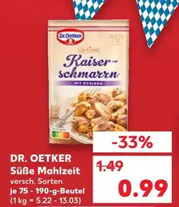 Kaufland Dr. oetker süße mahlzeit Angebot