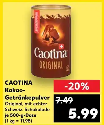 Kaufland Caotina kakao-getränkepulver Angebot