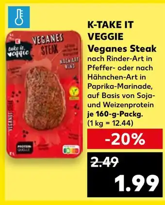 Kaufland K-take it veggie veganes steak Angebot