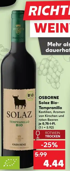 Kaufland Osborne solaz bio-tempranillo Angebot