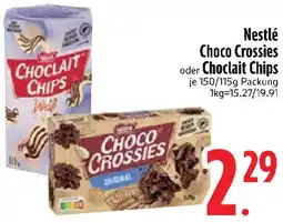 Edeka Nestlé Choco Crossies oder Choclait Chips Angebot