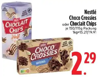Edeka Nestlé Choco Crossies oder Choclait Chips Angebot