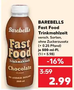 Kaufland Barebells fast food trinkmahlzeit Angebot