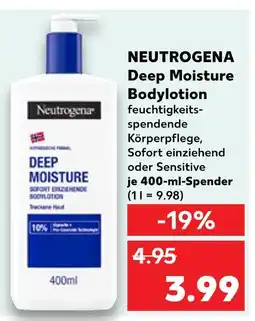 Kaufland Neutrogena deep moisture bodylotion Angebot