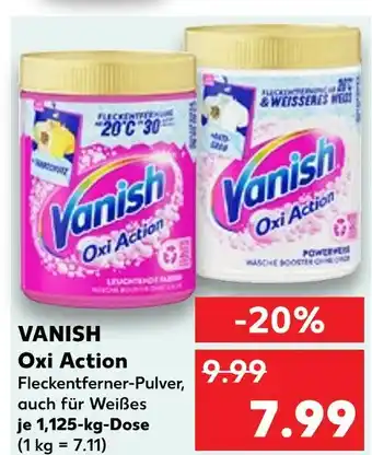 Kaufland Vanish oxi action fleckentferner-pulver Angebot