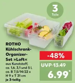 Kaufland Rotho kühlschrank-organizer-set loft Angebot