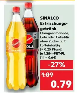 Kaufland Sinalco erfrischungsgetränk orangenlimonade Angebot