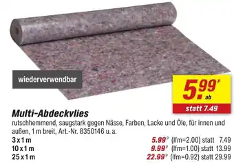 toom Baumarkt Multi-Abdeckvlies 3x1m Angebot