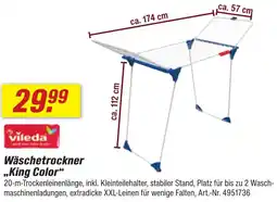 toom Baumarkt Vileda Wäschetrockner ,,King Color" Angebot