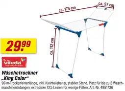 toom Baumarkt Vileda wäschetrockner „king color“ Angebot