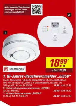 toom Baumarkt Ei electronics 10-jahres-rauchwarnmelder ei650 Angebot