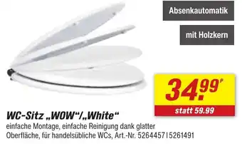 toom Baumarkt WC-Sitz,,WOW"/,,White" Angebot