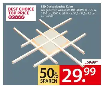 Zurbrüggen Boxxx led deckenleuchte kairo Angebot