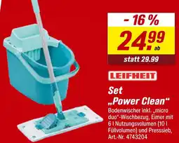 toom Baumarkt Leifheit set power clean Angebot