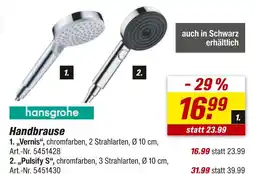 toom Baumarkt Hansgrohe handbrause vernis Angebot