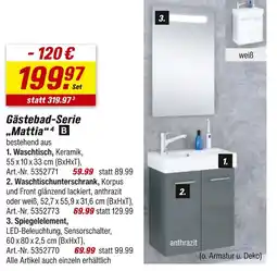 toom Baumarkt Gästebad-serie „mattia“ Angebot