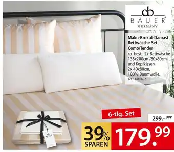 Zurbrüggen Bauer germany mako-brokat-damast bettwäsche set como/tender Angebot