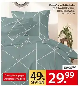 Zurbrüggen Mako-satin bettwäsche Angebot