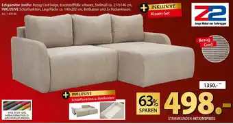 Zurbrüggen Z2 eckgarnitur jenifer Angebot
