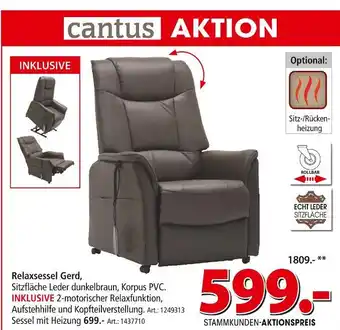 Zurbrüggen Cantus relaxsessel gerd Angebot