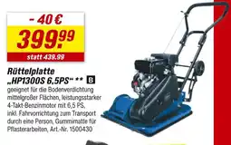 toom Baumarkt Rüttelplatte hp1300s 6,5ps Angebot