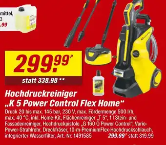 toom Baumarkt Hochdruckreiniger k 5 power control flex home Angebot