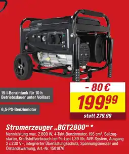 toom Baumarkt Scheppach Stromerzeuger „BGT2800"* Angebot
