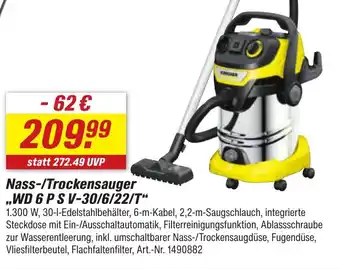 toom Baumarkt Kärcher Nass-/Trockensauger "WD 6P S V-30/6/22/T" Angebot