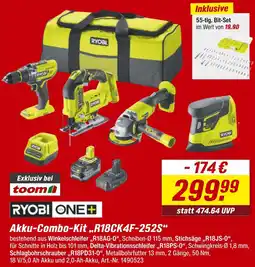 toom Baumarkt Ryobi akku-combo-kit r18ck4f-252s Angebot