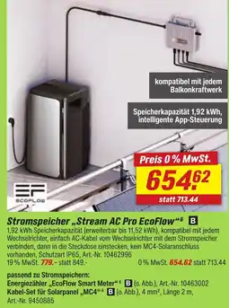 toom Baumarkt Ecoflow Stromspeicher,,Stream AC Pro EcoFlow" B Angebot