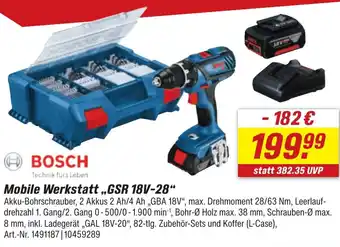 toom Baumarkt BOSCH Mobile Werkstatt ,,GSR 18V-28" Angebot