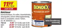 toom Baumarkt BONDEX Holzlasur Angebot