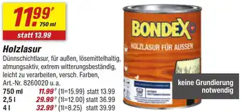toom Baumarkt BONDEX Holzlasur Angebot