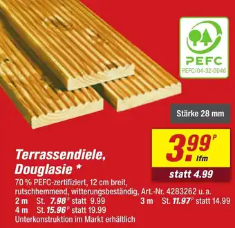 toom Baumarkt Terrassendiele, Douglasie Angebot