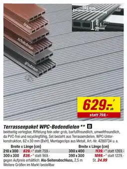 toom Baumarkt Terrassenpaket wpc-bodendielen Angebot