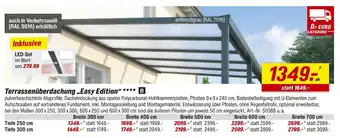toom Baumarkt Terrassenüberdachung easy edition Angebot