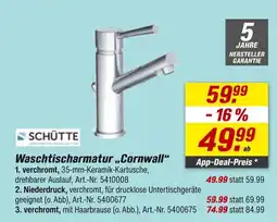 toom Baumarkt Schütte waschtischarmatur „cornwall“ Angebot