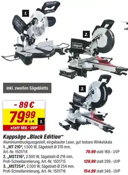 toom Baumarkt Scheppach kappsäge „black edition“  Angebot