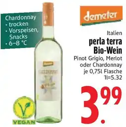 Edeka demeter perla terra Bio-Wein Angebot