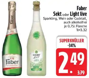 Edeka Faber Sekt oder Light live Angebot