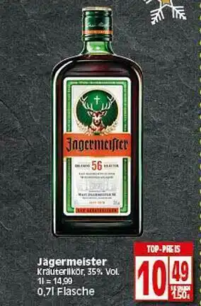 Elli Markt Jägermeister Kräuterlikör Angebot