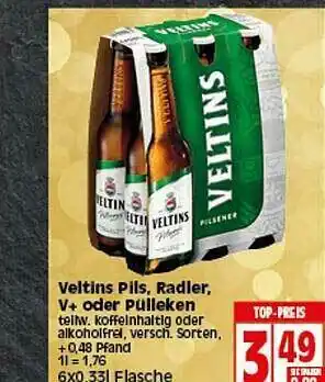 Elli Markt Veltins Pils, Radler, V+ Oder Pülleken Angebot