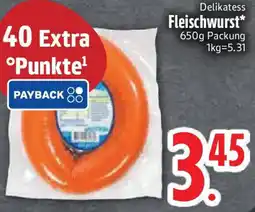 Edeka Delikatess Fleischwurst Angebot