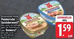 Edeka Rügenwalder Mühle Pommersche Gutsleberwurst oder Teewurst Angebot