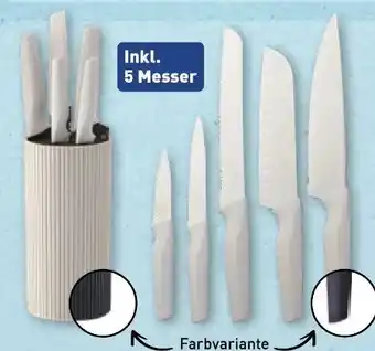 Aldi Nord Crofton Messerblock 5-tlg Angebot
