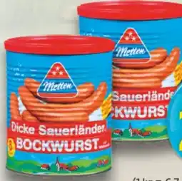 E-Center Metten Dicke Sauerländer Bockwurst Angebot
