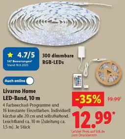 Lidl Livarno Home LED-Band, 10 m Angebot